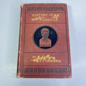 1883 A History Of Greece Vol. 2 By T.T Timayenis Hardcover Book US